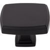 Jeffrey Alexander 1-3/4" Overall Length Matte Black Square Renzo Cabinet Knob 141L-MB